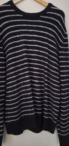 Mango Black Stripped sweater